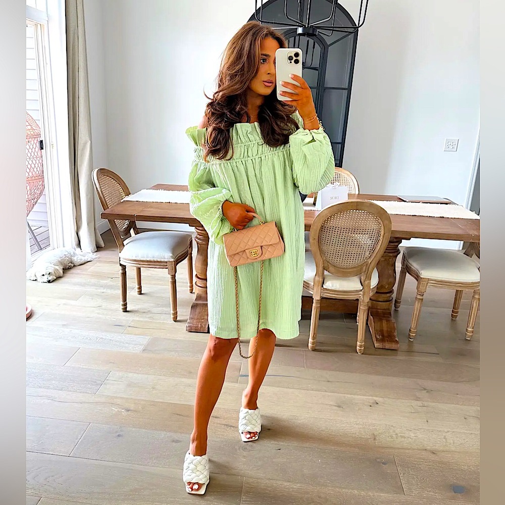 H&M Oversized Off-Shoulder Dress